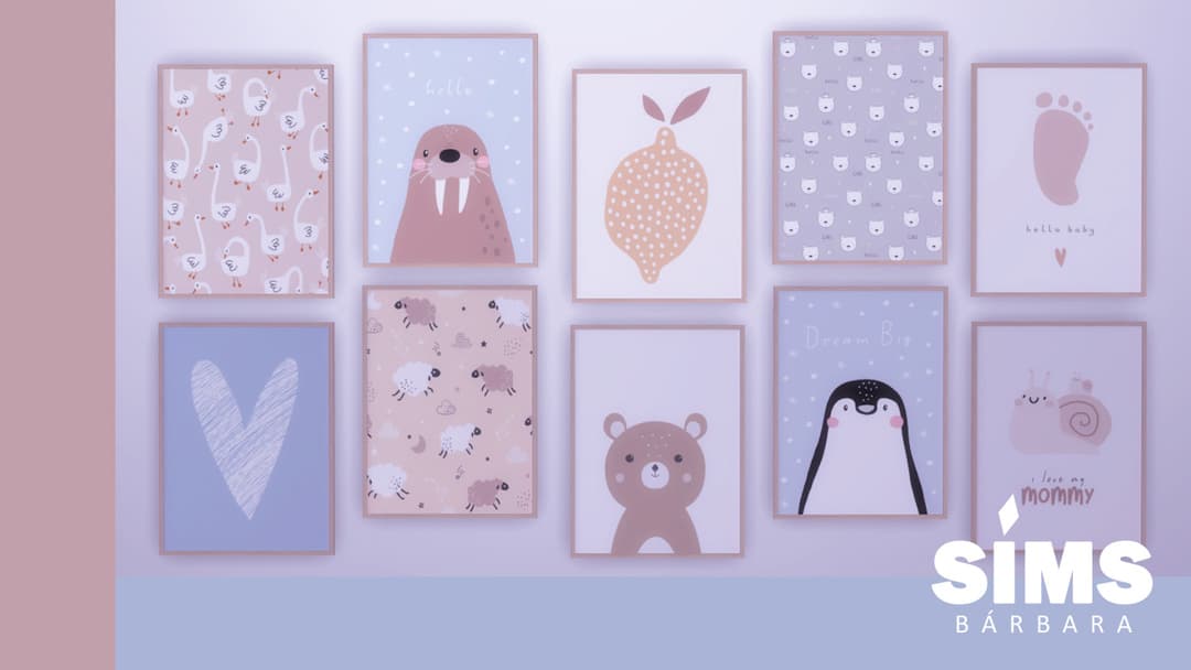 Галерея мода Картины Nursery Wall Decor Prints #1